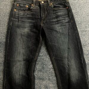 Levi's Dark Wash Straight Jeans